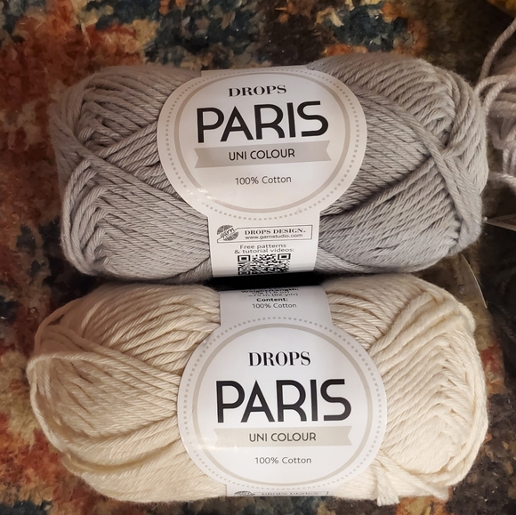 Drop's Paris UniColour 100% Cotton Yarn bundle-neutrals - Picture 2 of 6